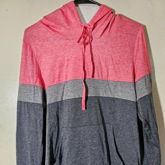 ADREAMLY Women Color Block Pullover Hoodie Plus Size Casual Long Sleeve Hooded S - Picture 1 of 2